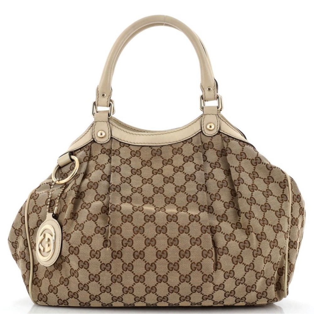 GUCCI GG Canvas Medium Sukey Tote